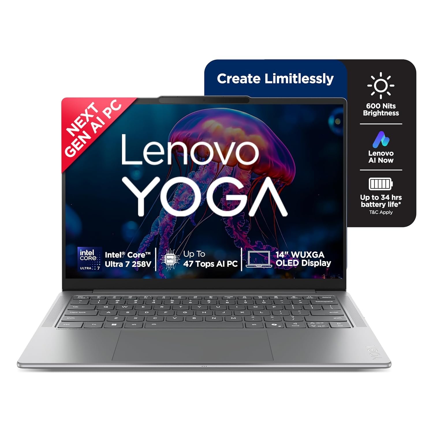 Lenovo Yoga Slim 7 Aura Edition Intel Core Ultra 7 258V,Copilot+ AI PC